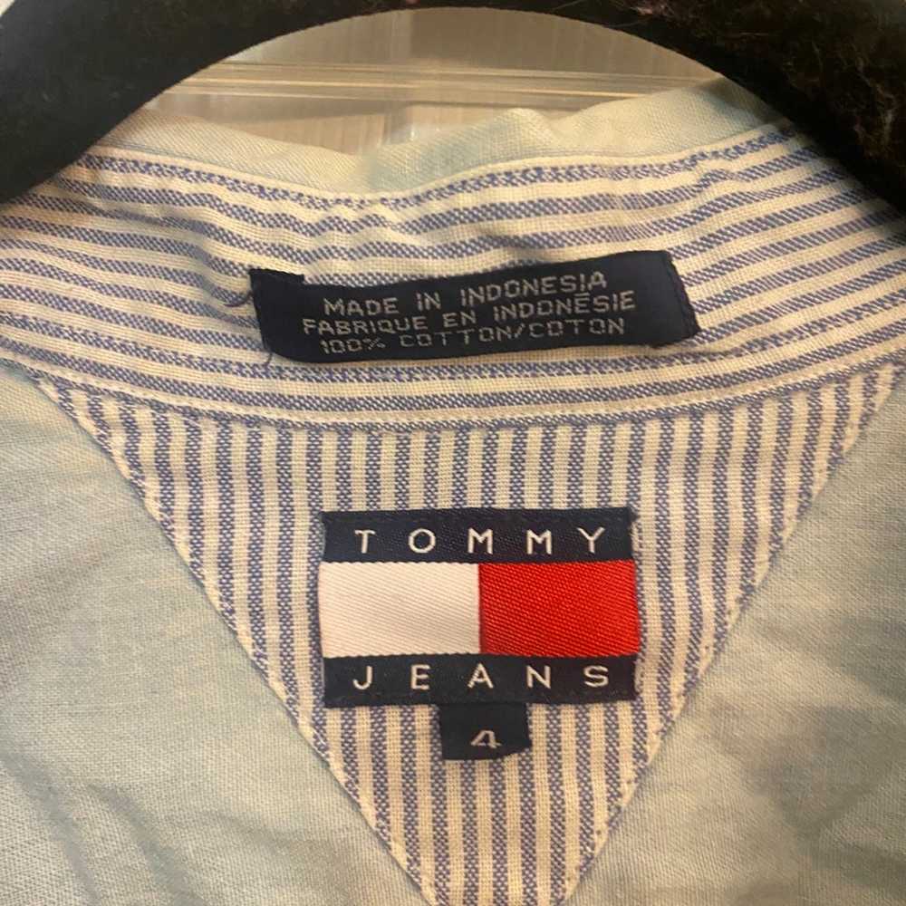 NWOT Tommy Hilfiger denim vintage y2k button up - image 3