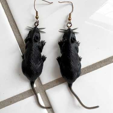 Vintage Rat Earrings - image 1