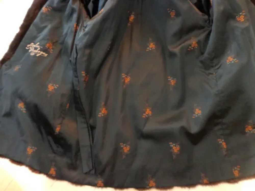 Genuine Mink Coat.  Natural Dark Chocolate Brown.… - image 7