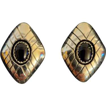 Vintage Stainless Steel Earrings - image 1