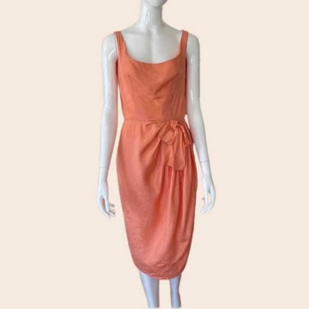 Vintage Vogue Paris Original Peachy Fitted Dress … - image 1