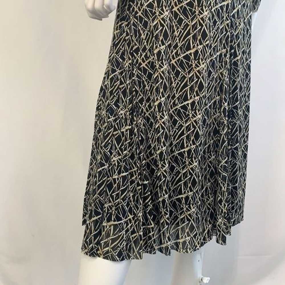 Vivienne Tam VTG black bamboo print mesh dress - image 9