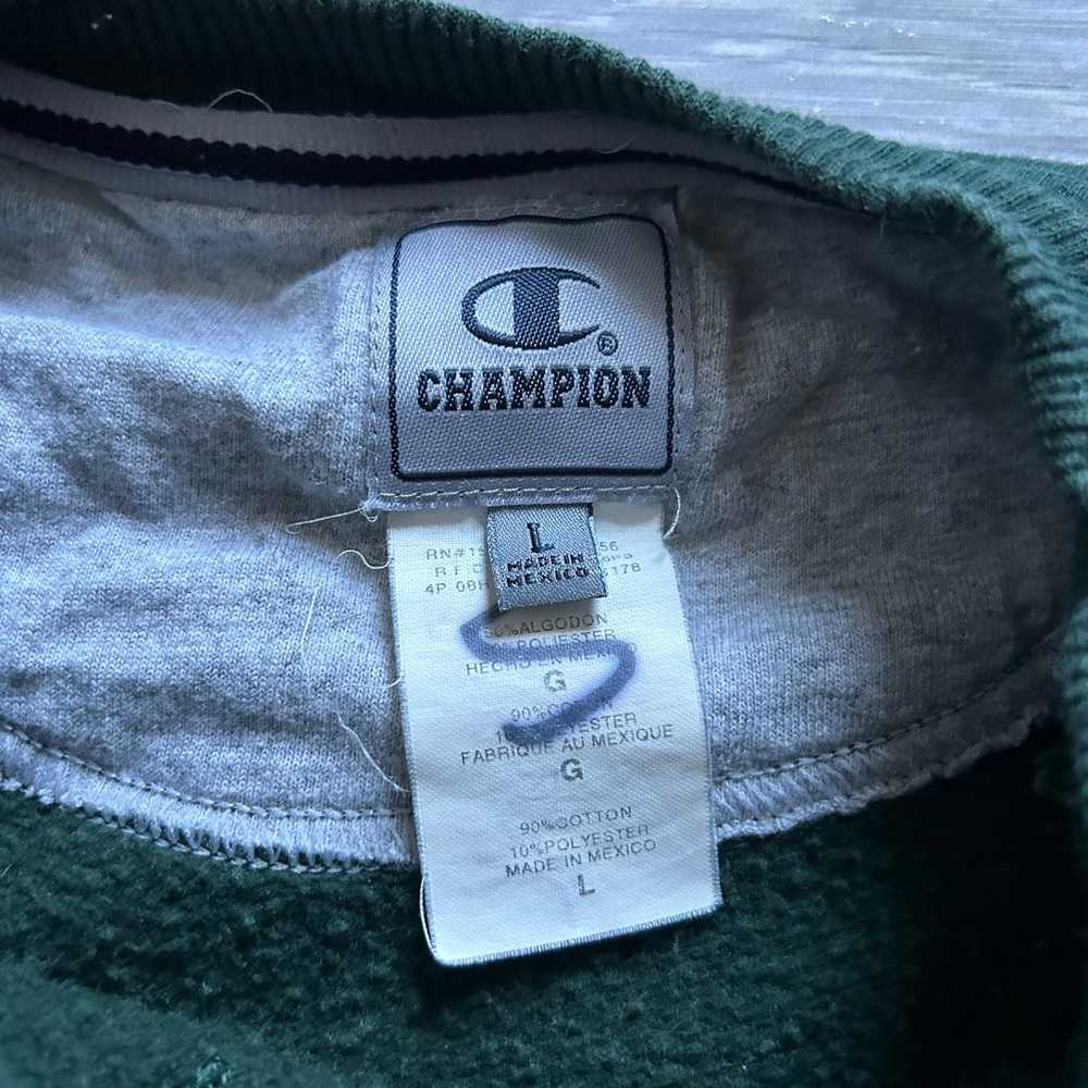 vintage green champion sweatshirt - image 9