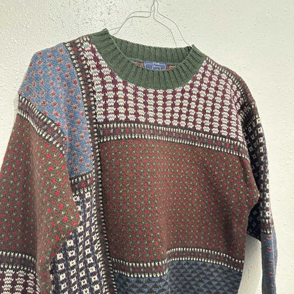Vintage Woolrich Women M Wool Patchwork Scarf Pri… - image 2