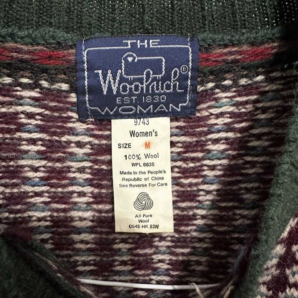 Vintage Woolrich Women M Wool Patchwork Scarf Pri… - image 8