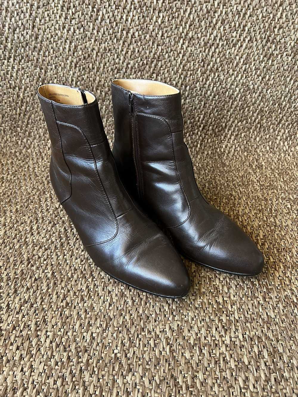 Acme Clothing Vintage Zip Ankle Boots Brown - image 2