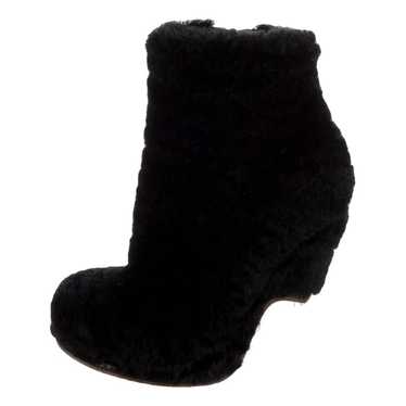 Fendi Tweed ankle boots