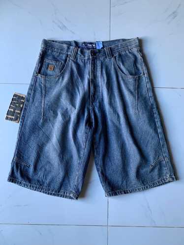 KARL KANI◆デニム バギー ジョーツ Denim Baggy Jorts [D blue] Vintage 90's Karl Kani Baggy Fit Raw Denim Jeans Shorts