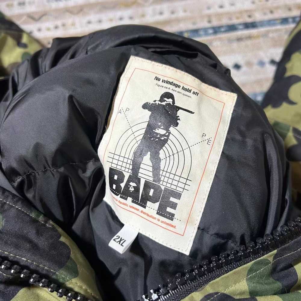 Bape 1ST CAMO DOWN HOODIE JACKET - image 6