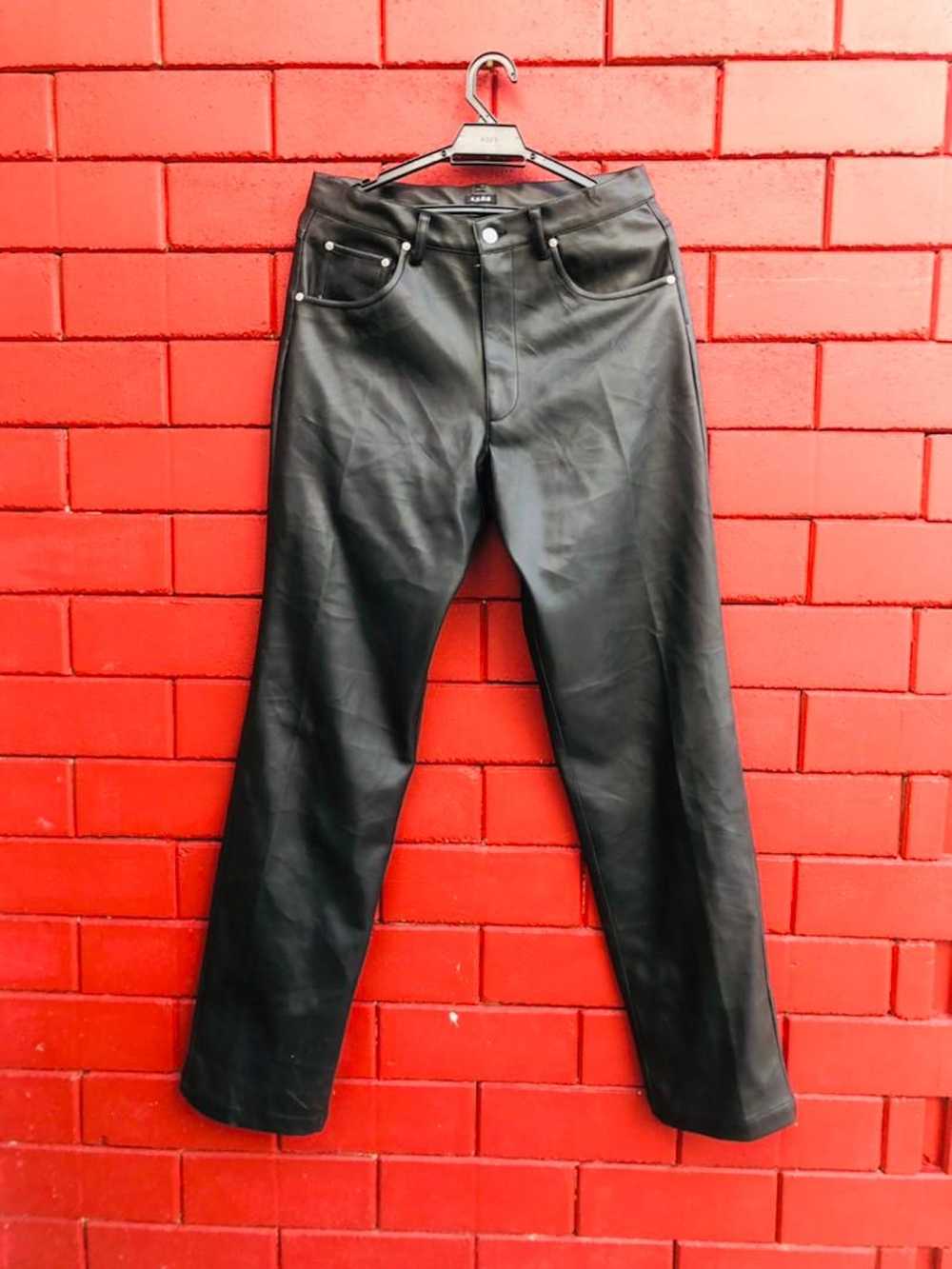 Japanese Brand × Streetwear Vintage leather Pant … - image 1