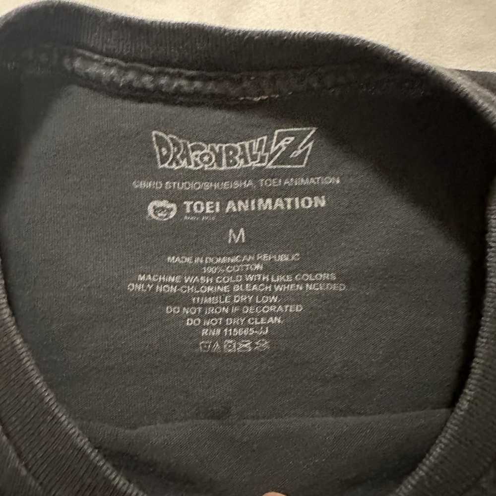 Streetwear Dragon Ball Z Washed Black T-Shirt - image 2