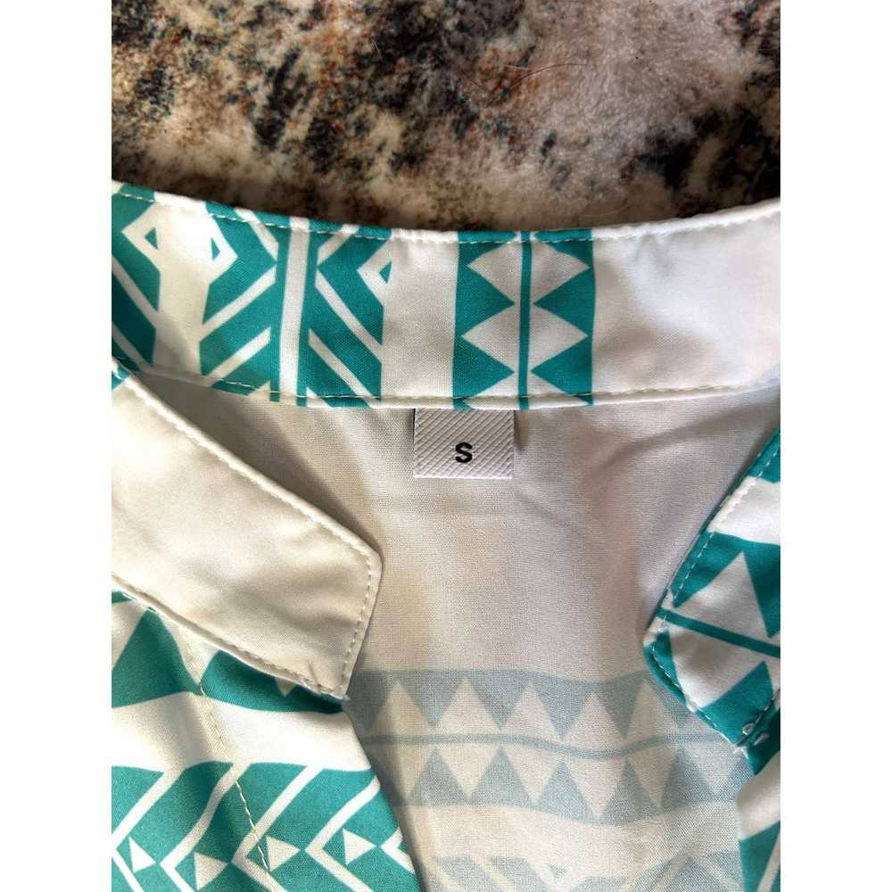 Other Sea foam Green and White Beachy Dress Size S - image 2