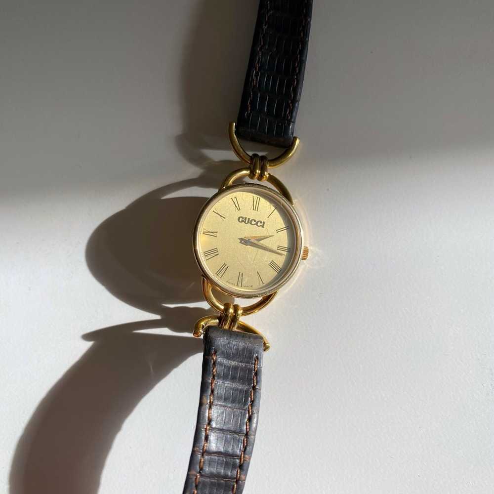 Gucci × Vintage Gucci 90s Gold Plated Round Watch… - image 2