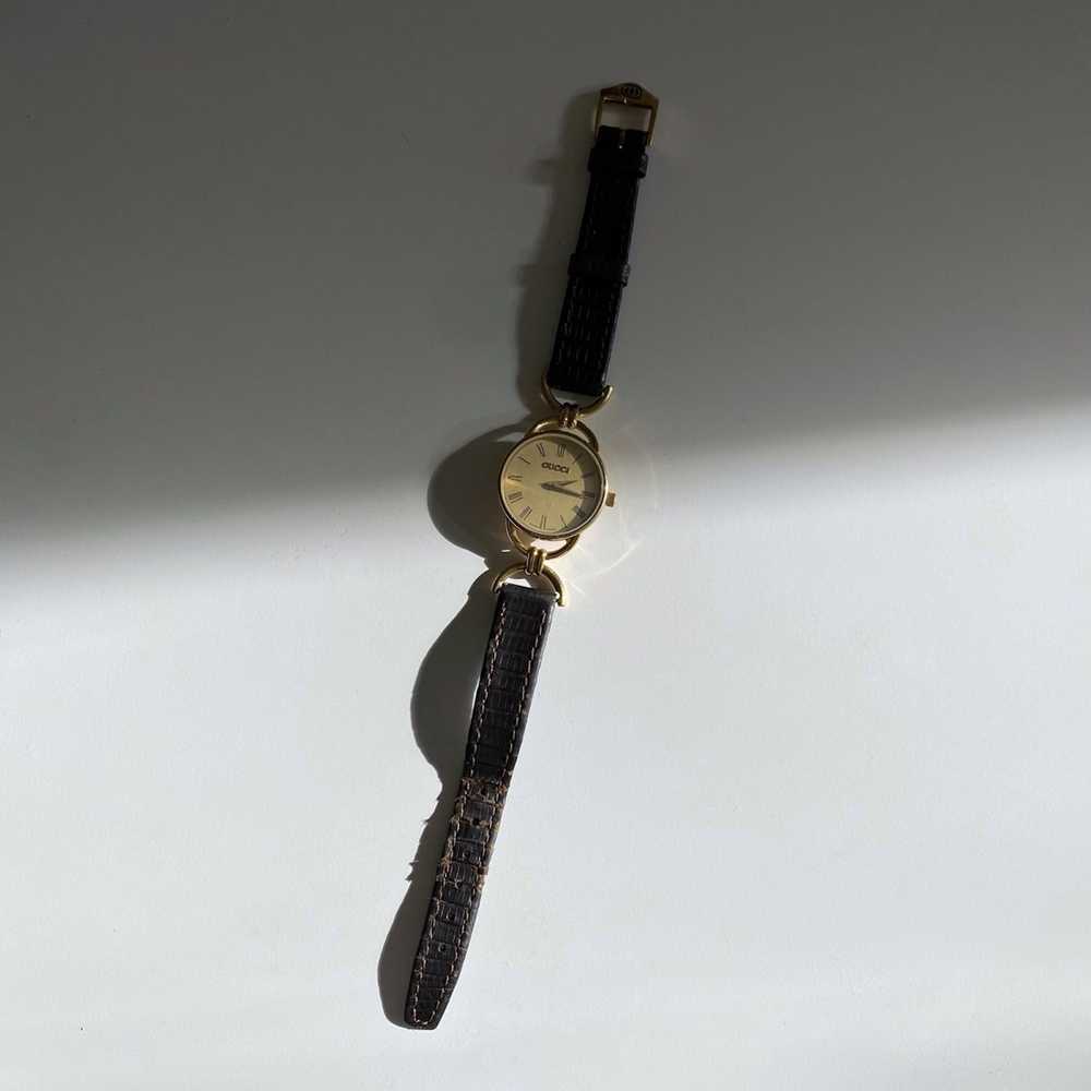 Gucci × Vintage Gucci 90s Gold Plated Round Watch… - image 6