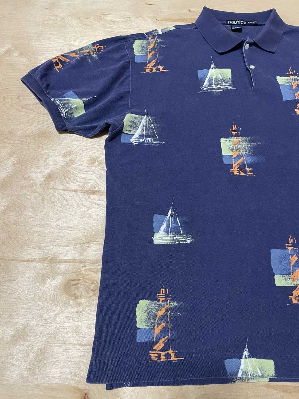 Nautica Lighthouse & Sailboat Polo knit - image 4