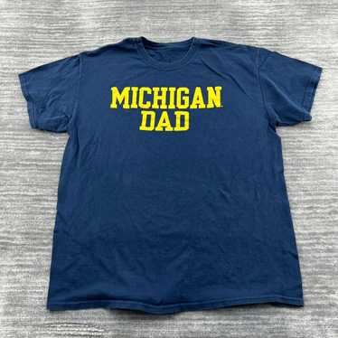 Vintage Michigan Dad Shirt Size M Mens Wolverines… - image 1