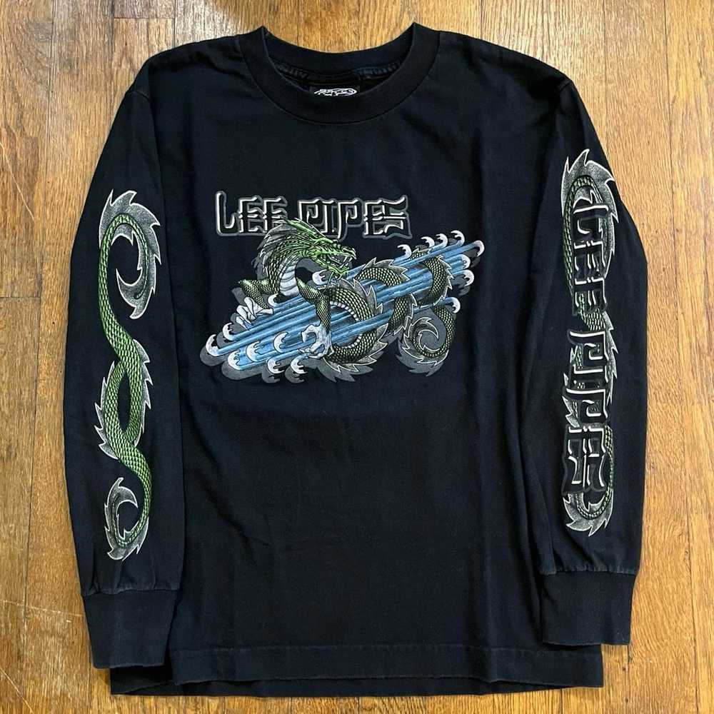 Vintage 1990’s Lee Pipes Skateboard Long Sleeve S… - image 1