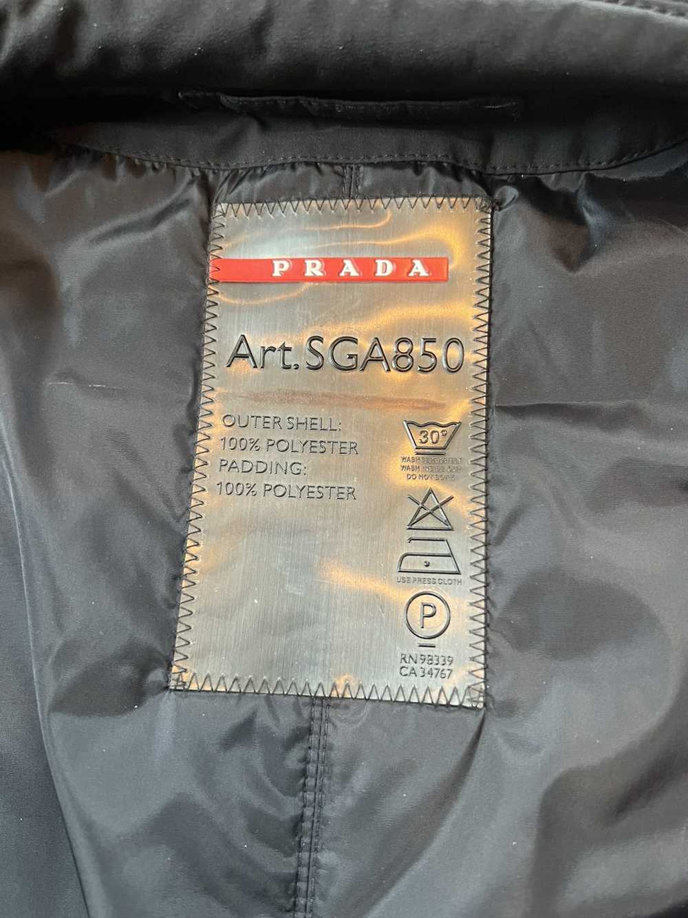 Prada Black Prada nylon windstopper overcoat - image 5