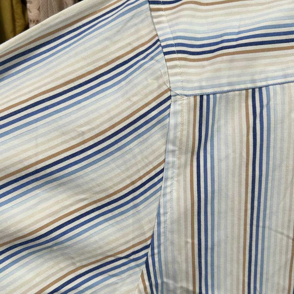 Other Alfred Sung Cotton Striped Button Front Sz … - image 6