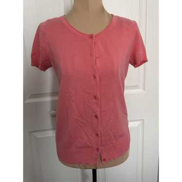 Loft LOFT Ann Taylor Short Sleeve Round Neck Butt… - image 1