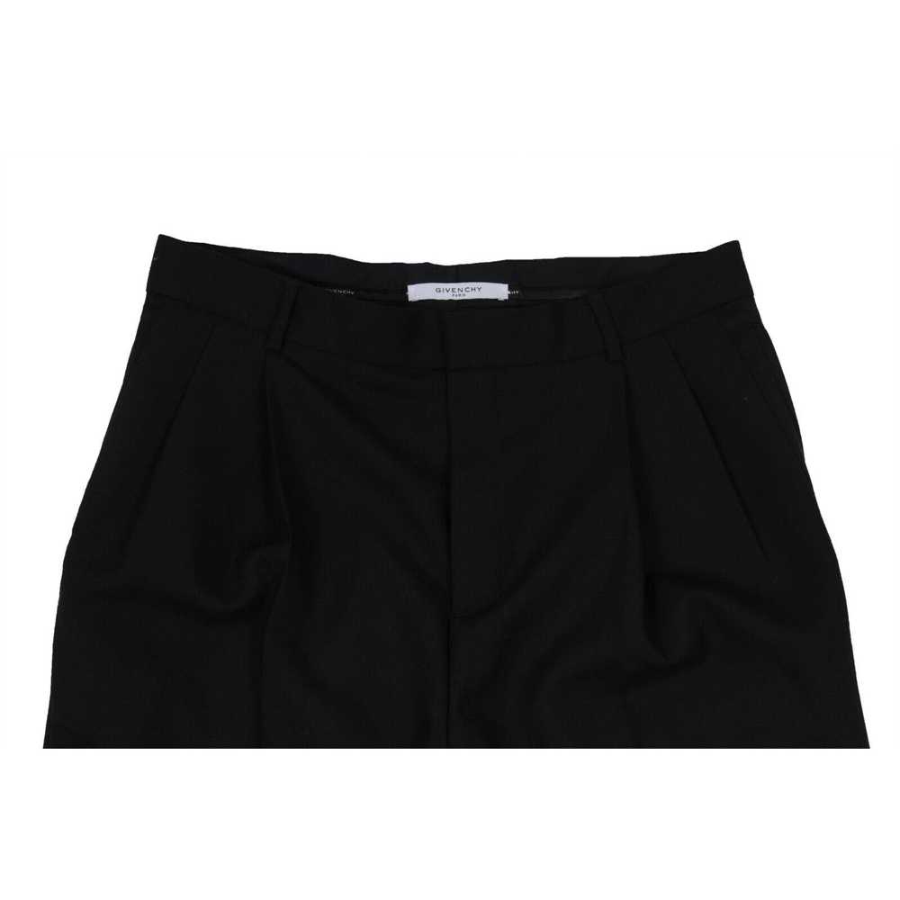 Givenchy Black Wool Blend Pleated Shorts - image 3