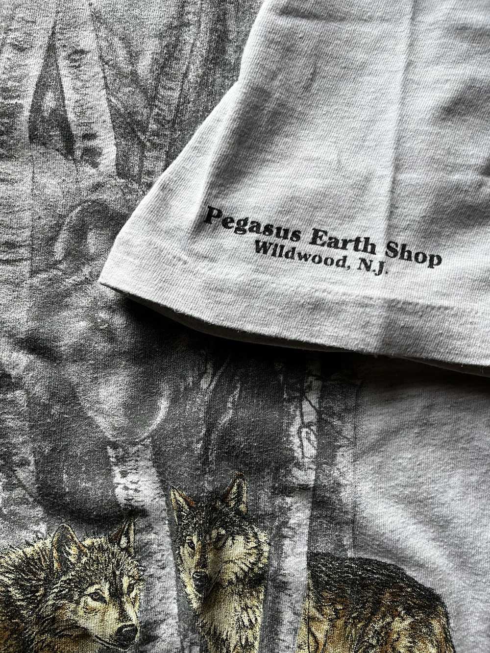 Made In Usa × Streetwear × Vintage 1994 Wolf T Sh… - image 4
