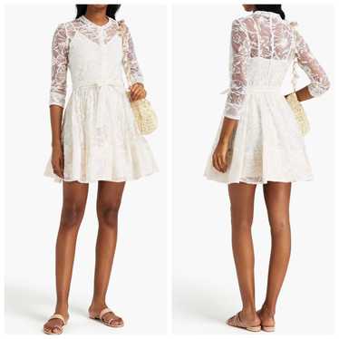 Maje Maje Rayani Lace Mini Dress White