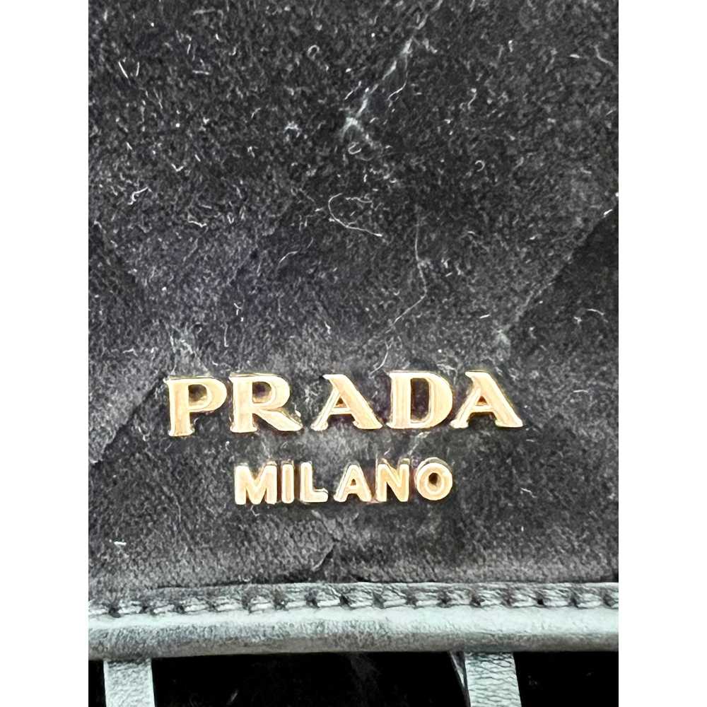 Prada Prada Milano Gold Chain Straps Quilted Velv… - image 3