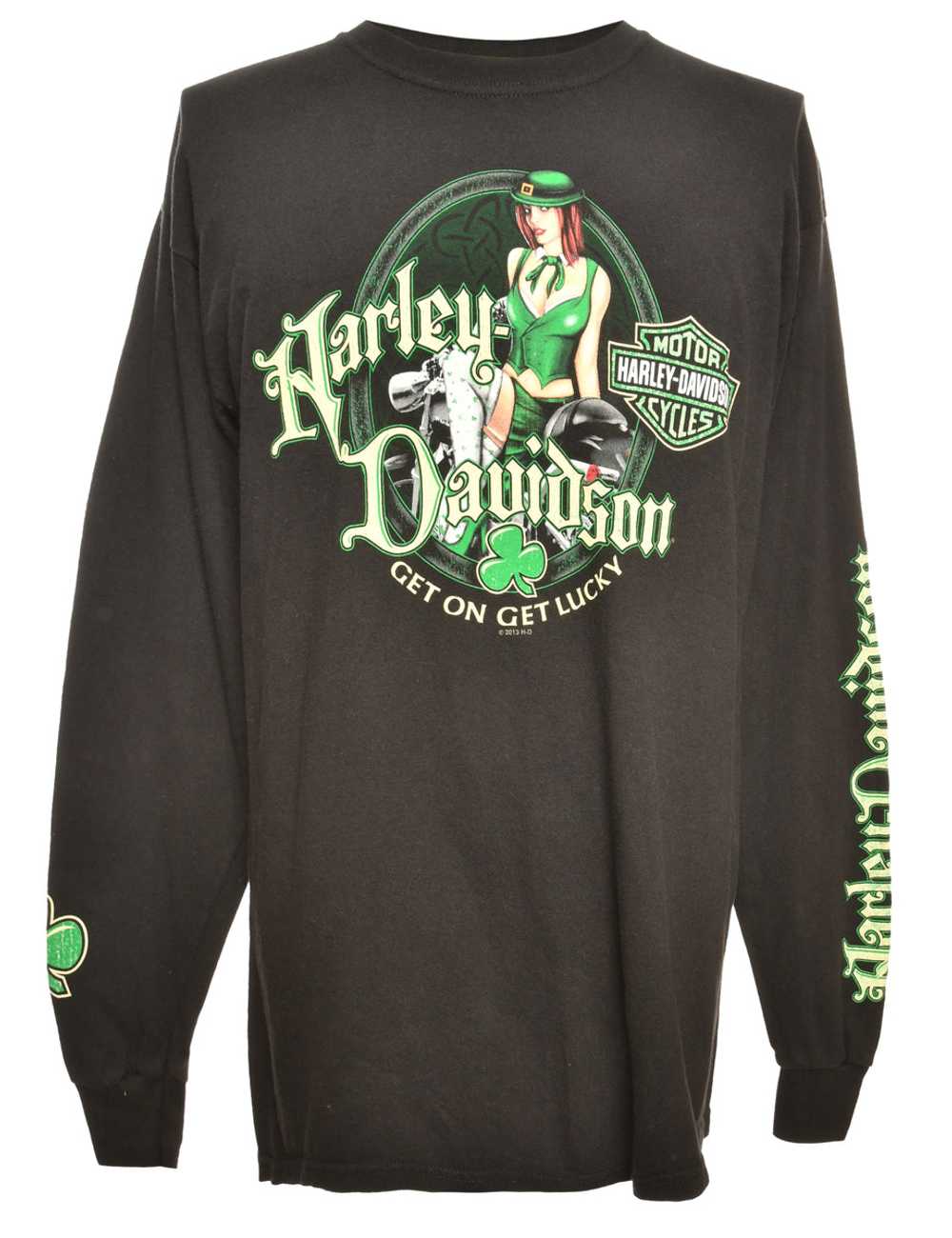 Harley Davidson Printed T-shirt - M - image 1
