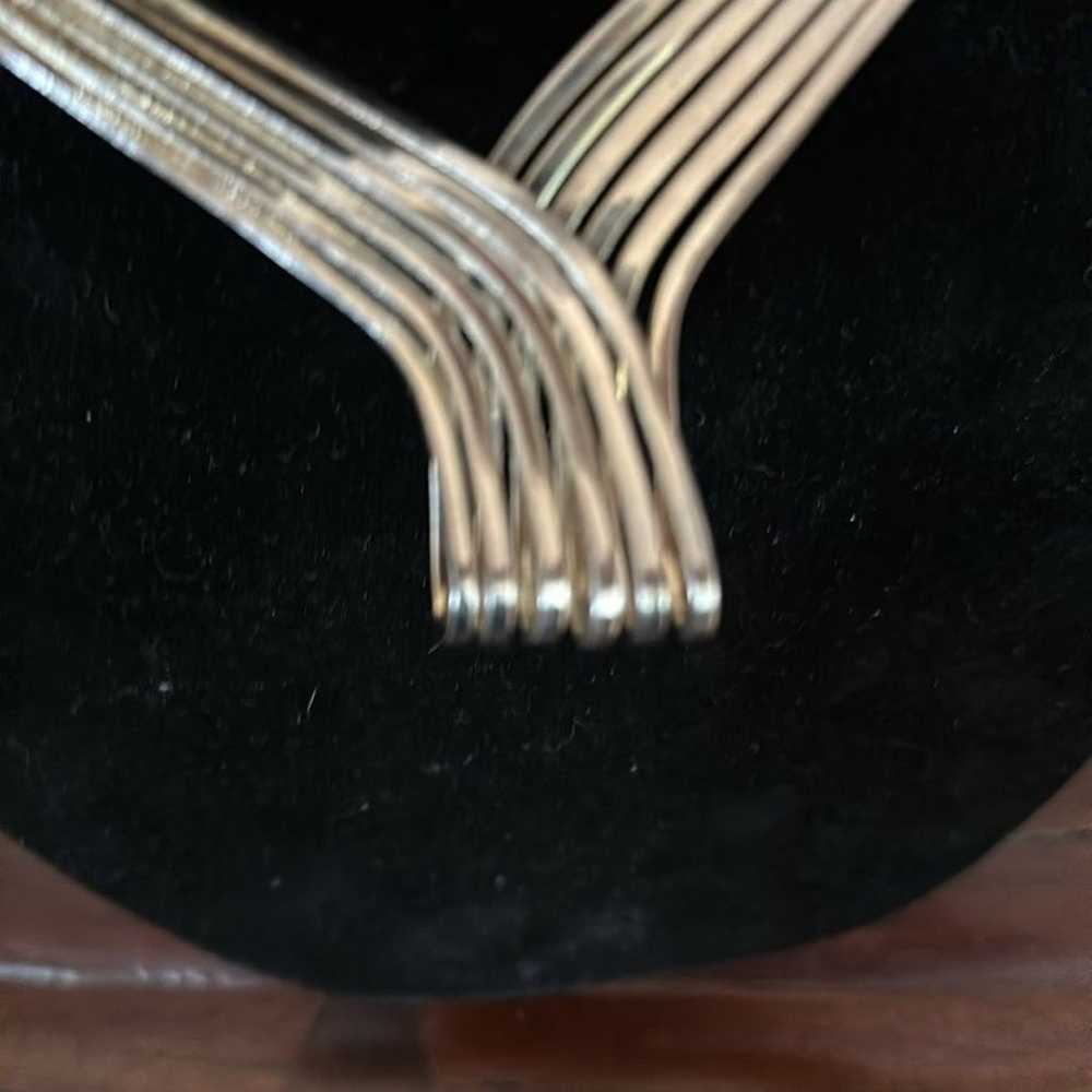 Vintage Silver Plated Choker w/Matching Bracelet - image 6