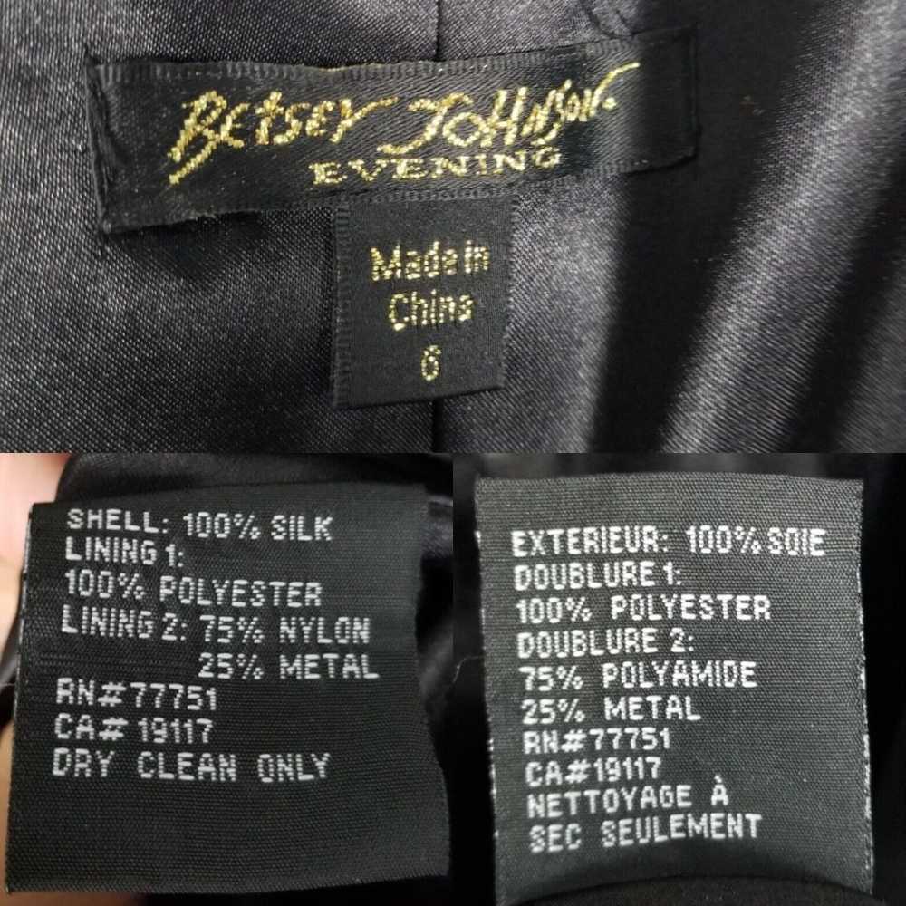 Betsey Johnson Evening Black Label Rare VTG 90s G… - image 11