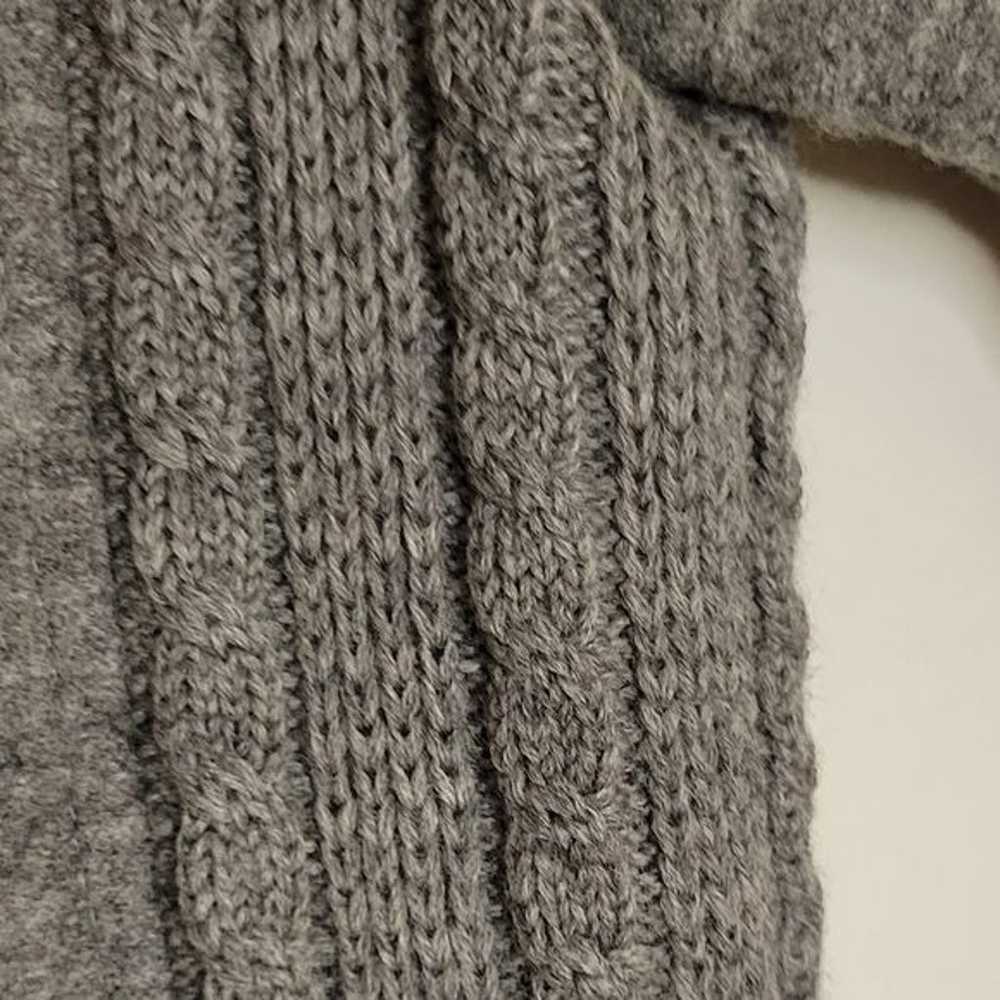 VINTAGE German Ladies Grey Wool Cardigan - Excell… - image 6