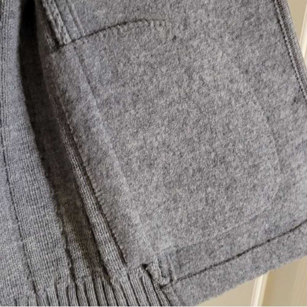 VINTAGE German Ladies Grey Wool Cardigan - Excell… - image 8