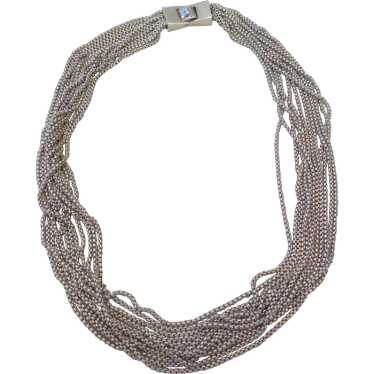 Very chic CHRISTOFLE sterling silver multi-strand… - image 1