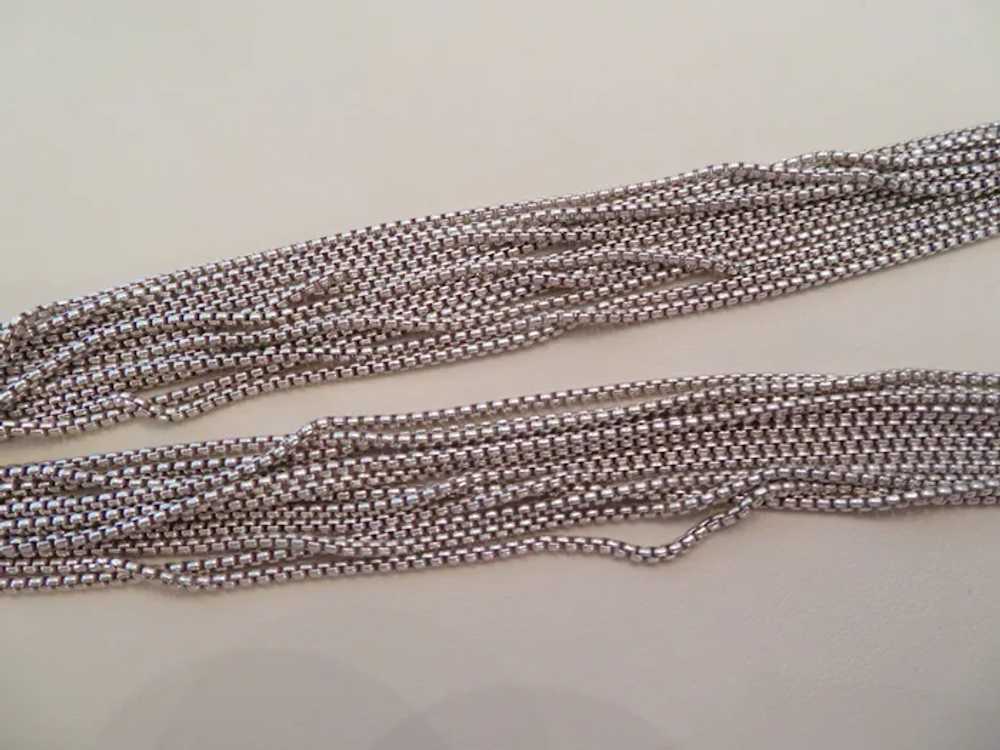 Very chic CHRISTOFLE sterling silver multi-strand… - image 2