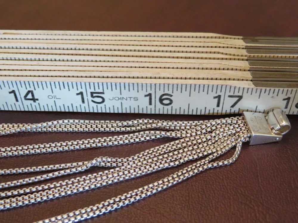 Very chic CHRISTOFLE sterling silver multi-strand… - image 6