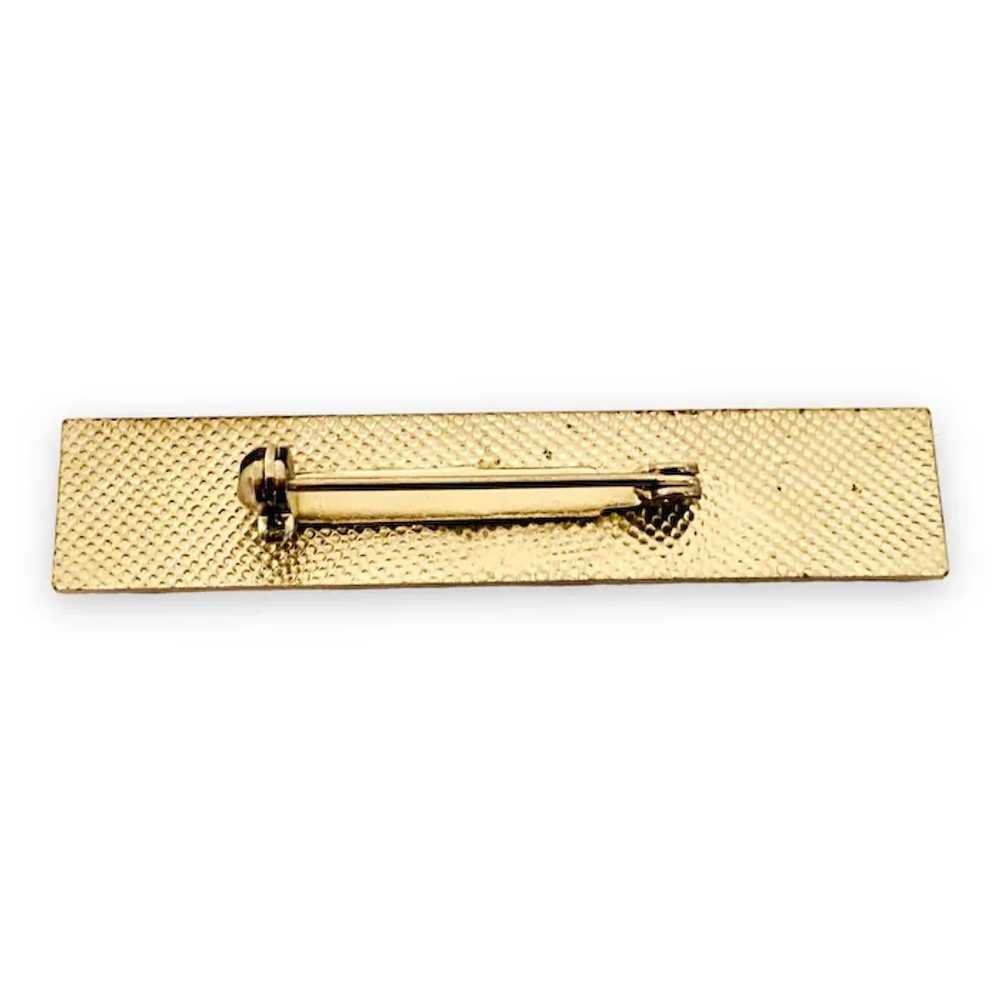 Jewelry Art Deco Pierre Bex Style Bar Pin - image 2