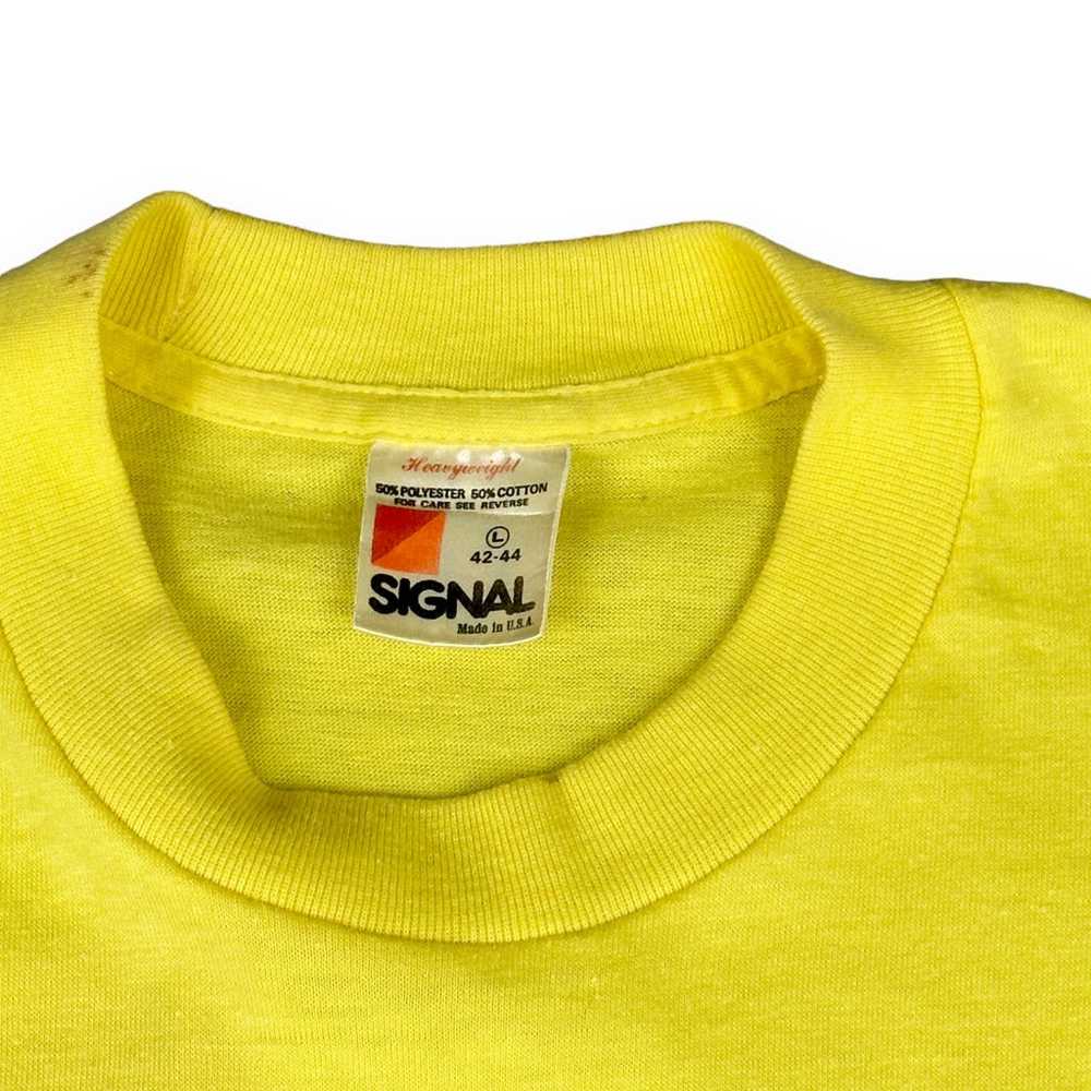 Vintage Running Club Shirt Adult MEDIUM Yellow 80… - image 3