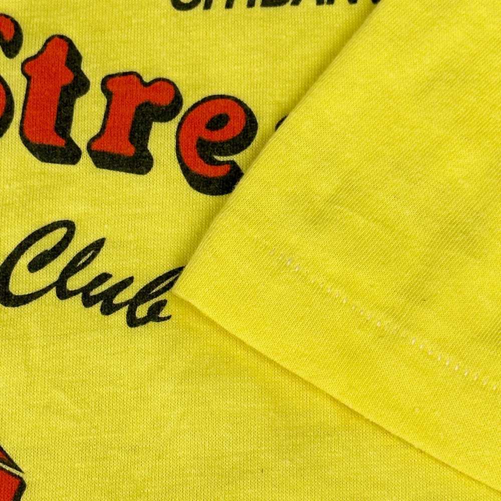 Vintage Running Club Shirt Adult MEDIUM Yellow 80… - image 5