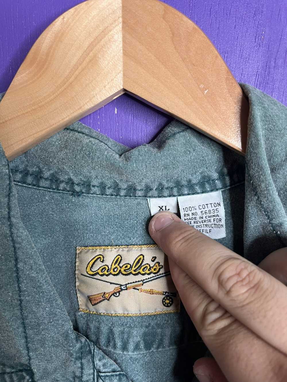 Cabelas × Vintage Vintage 90s Cabelas faded hunti… - image 4