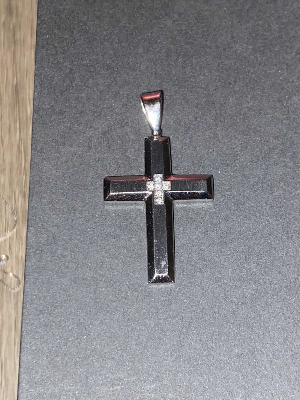 Other Diamond/Stainless steel cross pendant - image 1