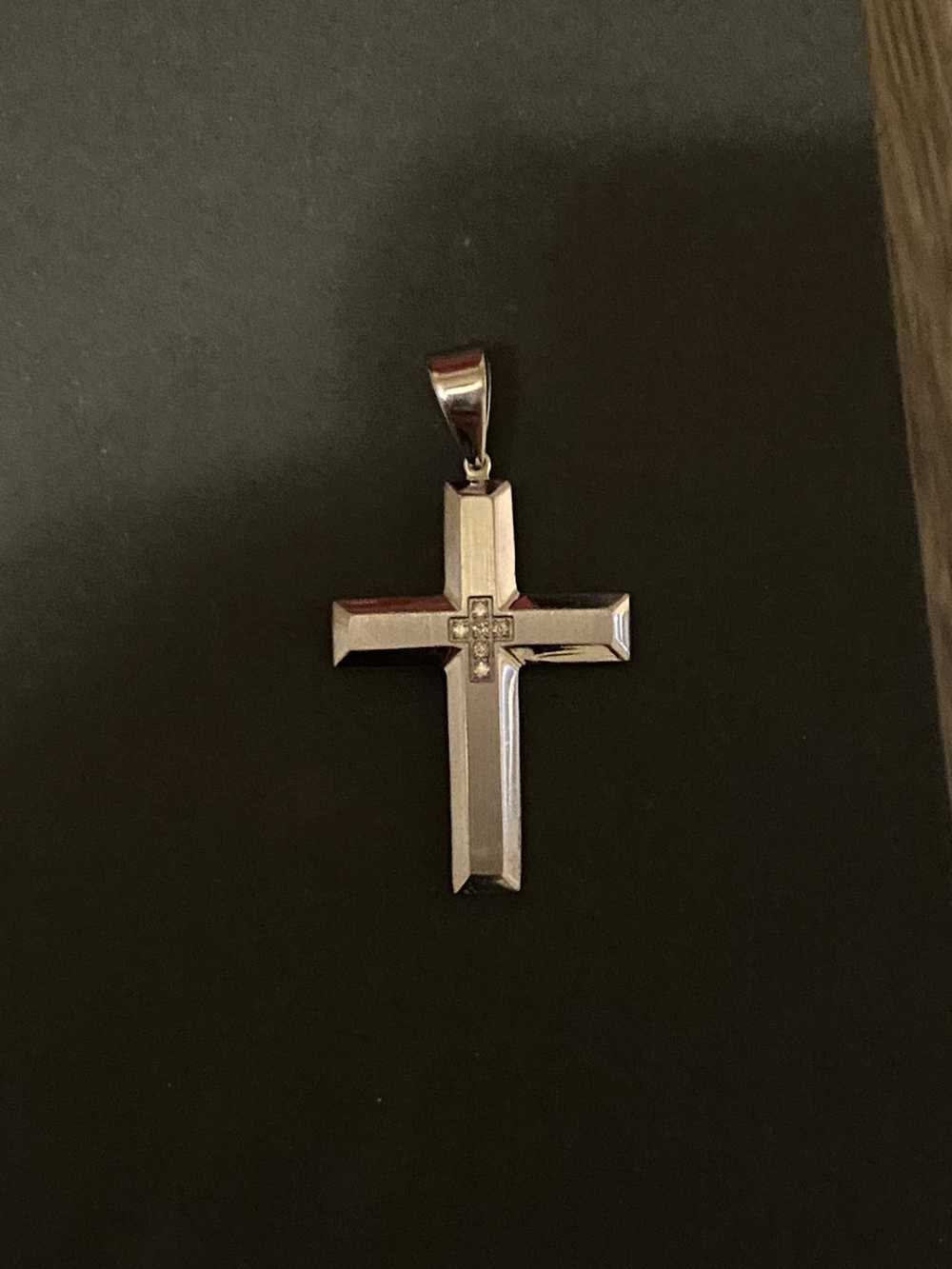 Other Diamond/Stainless steel cross pendant - image 2