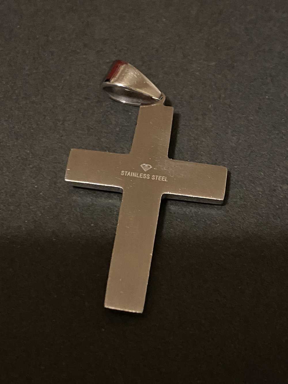 Other Diamond/Stainless steel cross pendant - image 3