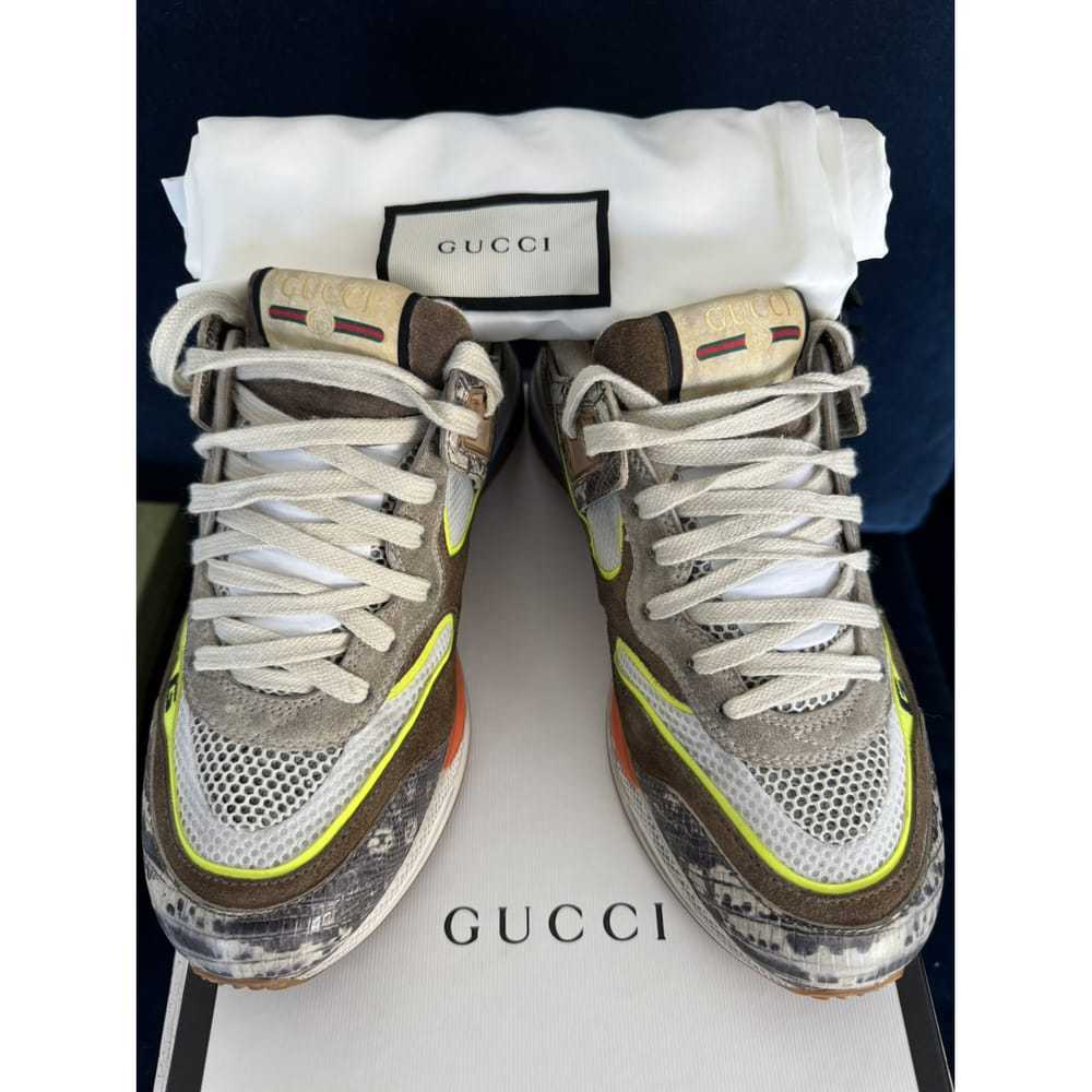 Gucci Ultrapace leather trainers - image 9