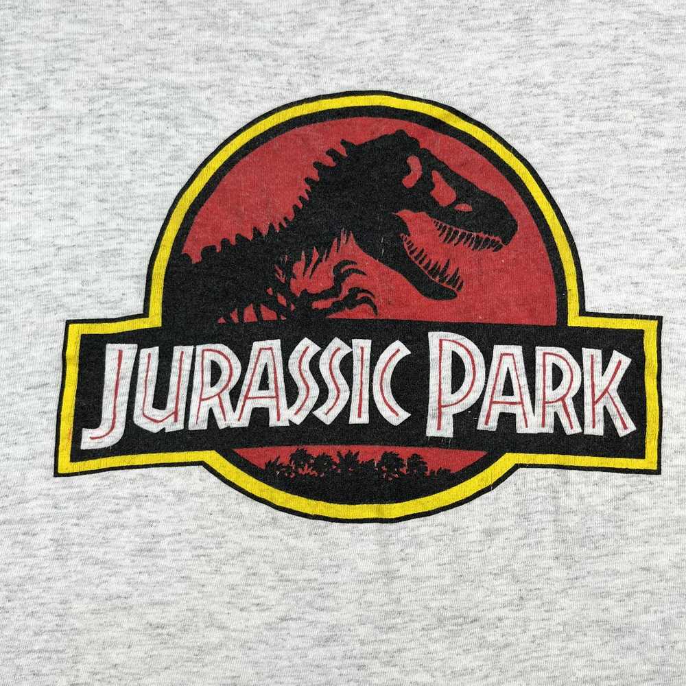 Vintage Vintage Jurassic Park T-Shirt Hoodie XL G… - image 3