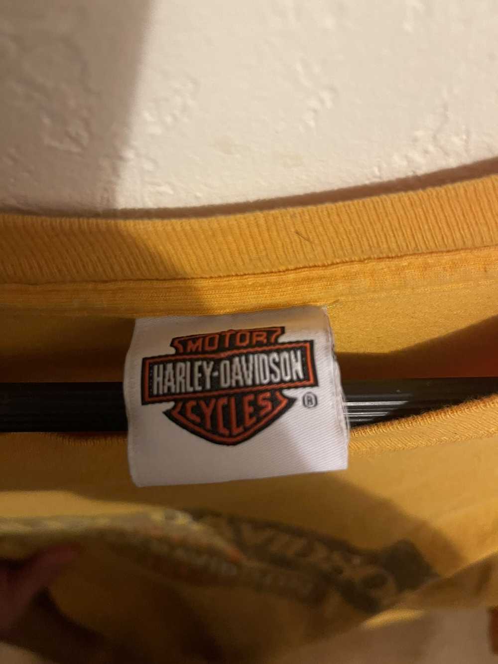 Harley Davidson × Vintage Yellow Harley Davidson … - image 3