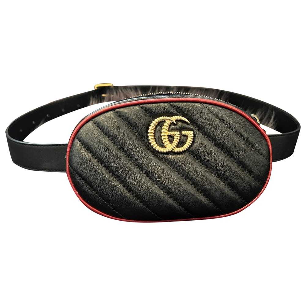 Gucci Gg Marmont Oval leather handbag - image 1