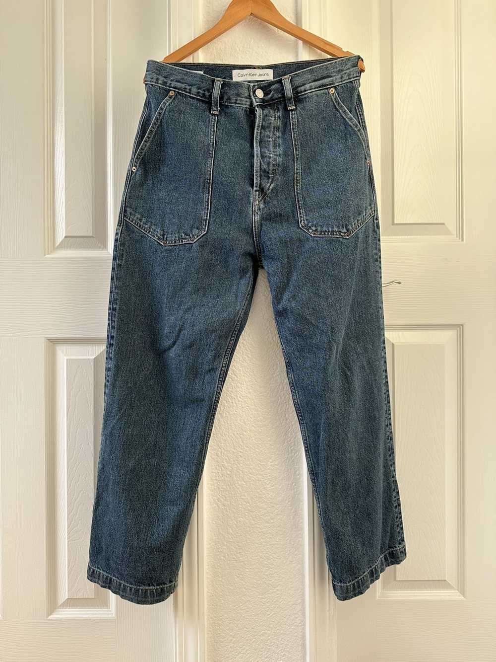 Calvin Klein Relaxed Fit Washed Jeans - image 1