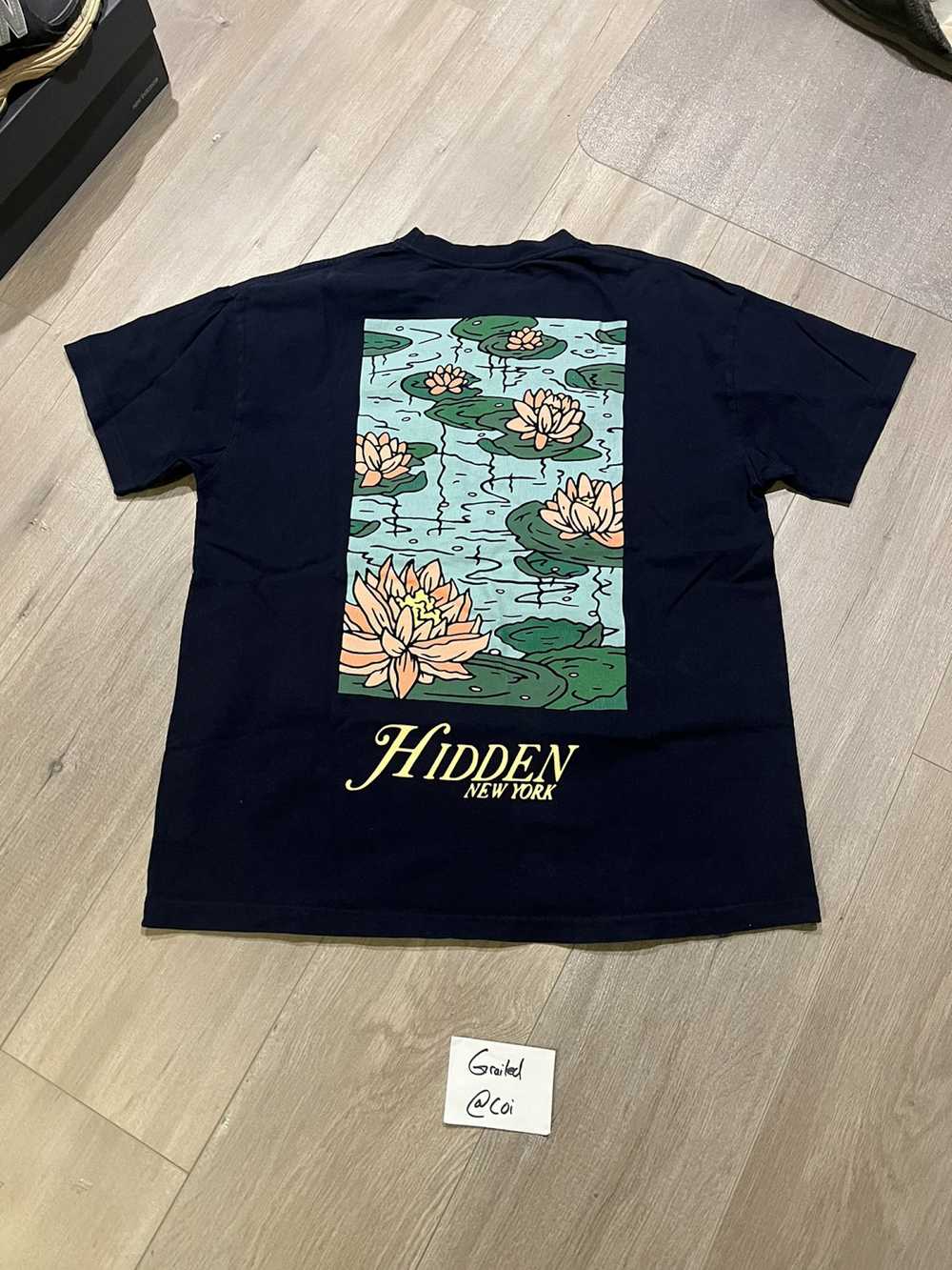 HIDDEN Hidden NY Navy flower t shirt - image 2