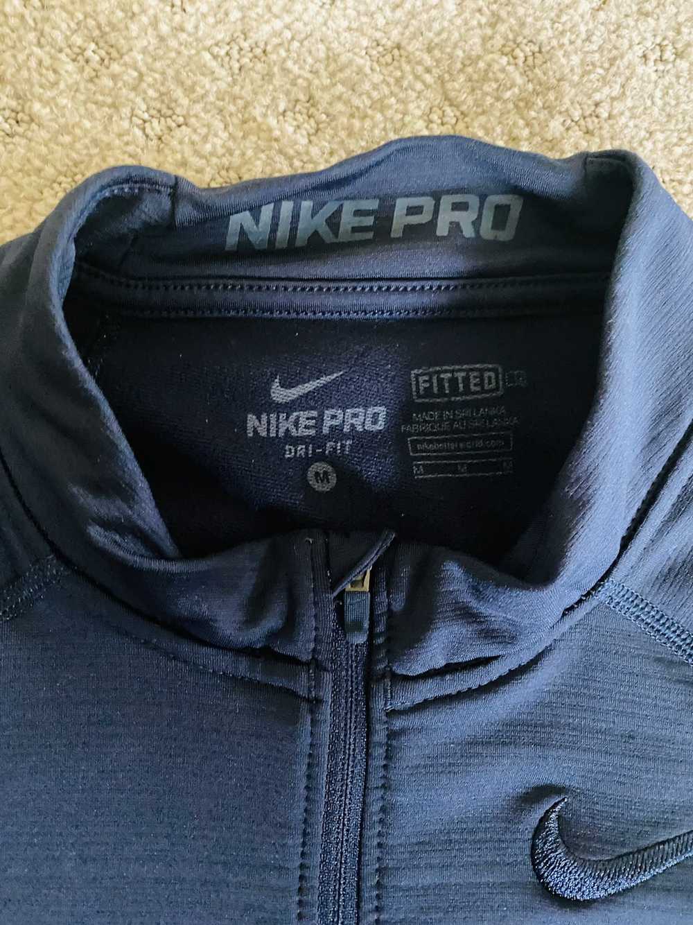 Nike Nike Pro Dri-Fit Long Sleeve Top | Navy Blue… - image 3